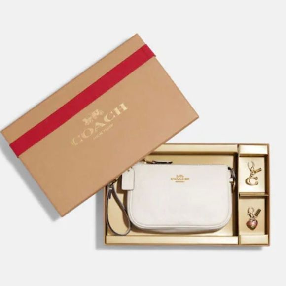 LAST 1 ❤️ NWT Coach Boxed Nolita 15 Embossed Signature Leather Chalk CF549 Gift - Picture 9 of 14